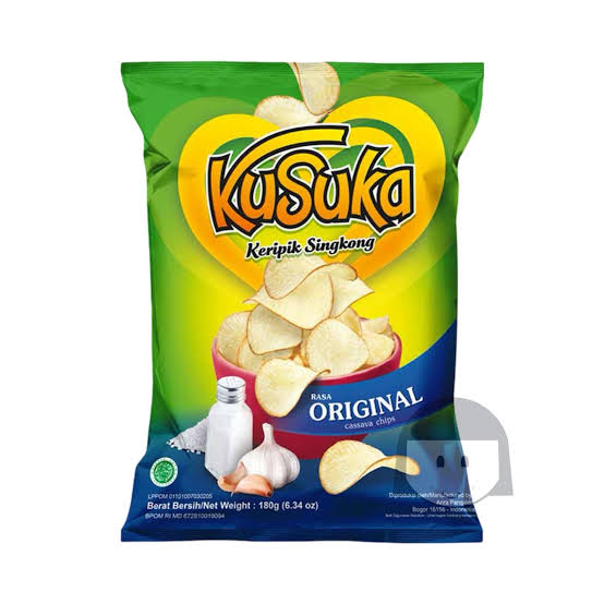 Kusuka Keripik Singkong Rasa Original 180 gr
